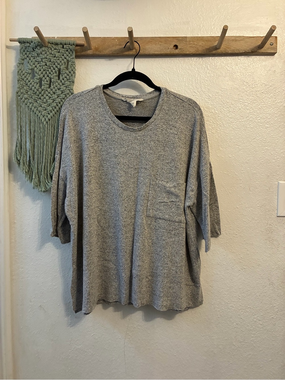 Workshop Republic Clothing Relaxed Gray Women's Tunic Top
